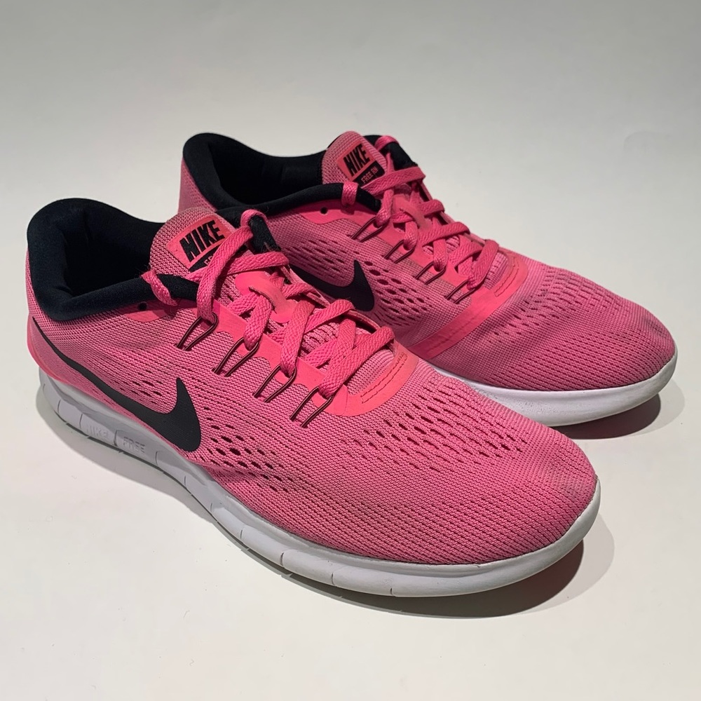 Nike Free RN Run Running Shoes Pink Trainers